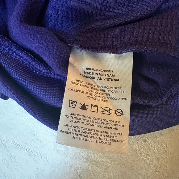 Baltimore Ravens NFL Team Apparel Nike Hooded Purple Sweatshirt, XL - Picture 6 of 11